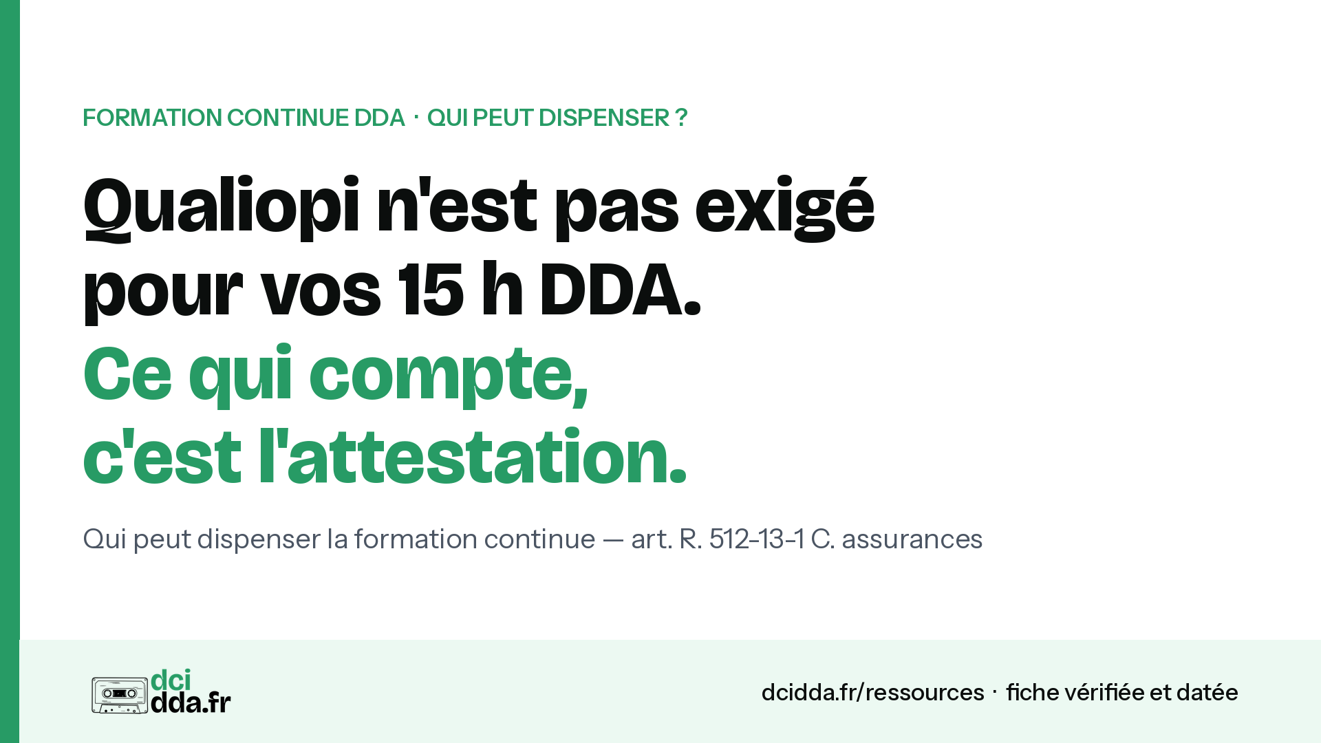 Un organisme non Qualiopi peut-il valider vos 15 heures DDA ?